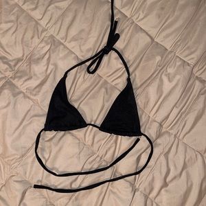 small black bikini top w/ adjustable straps